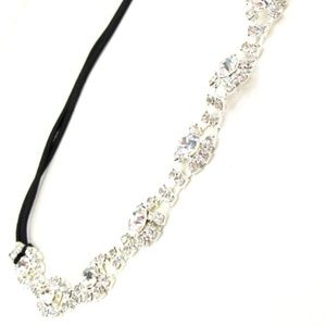 Rhinestone Headband with Elastic Stretch Hairband